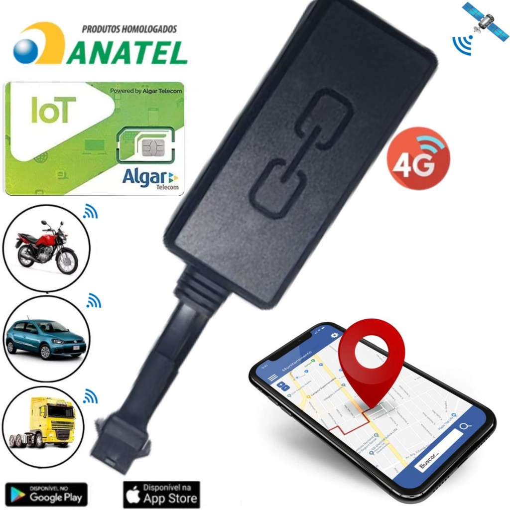 Rastreador 4G – Completo – Com função de bloqueio