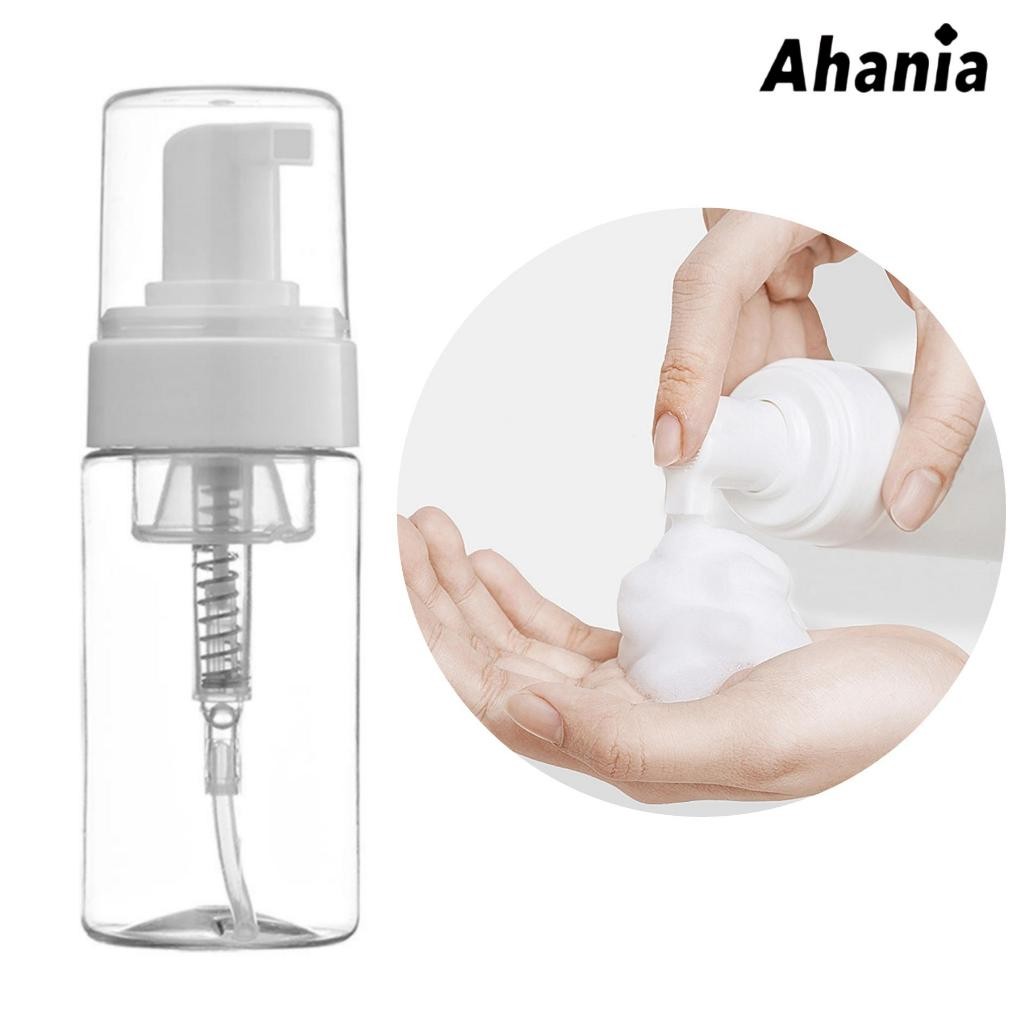 Ahania Frasco Pump Espumador Mousse Cor Transparente com Válvula Que Espuma 50/60/100/120ml Higieniz