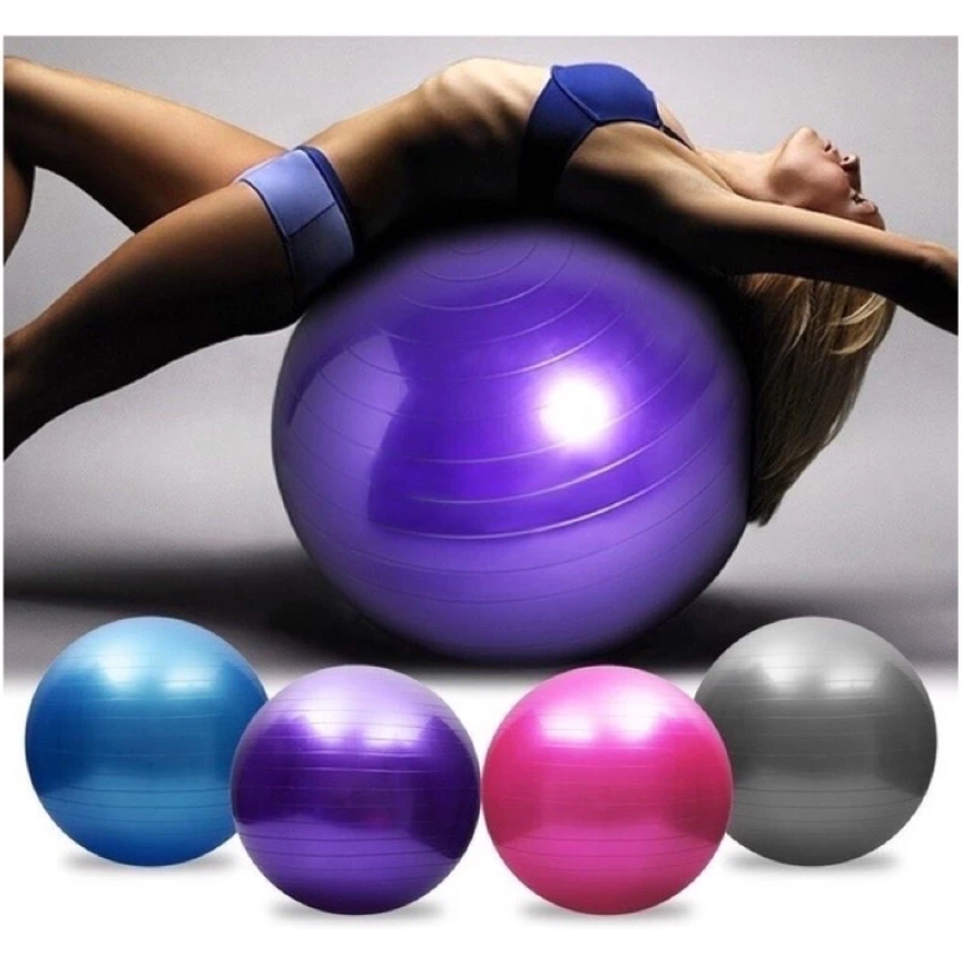 Bola de Pilates 40cm 75cm Fitness Yoga Abdominal Antiestouro Academia