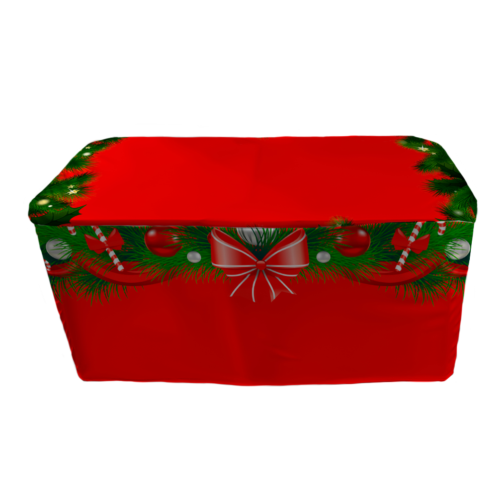 Capa De Mesa Decorativa Para Festa Tecido Sublimado 137×70 cm Veste Fácil Enfeites Natalinos
