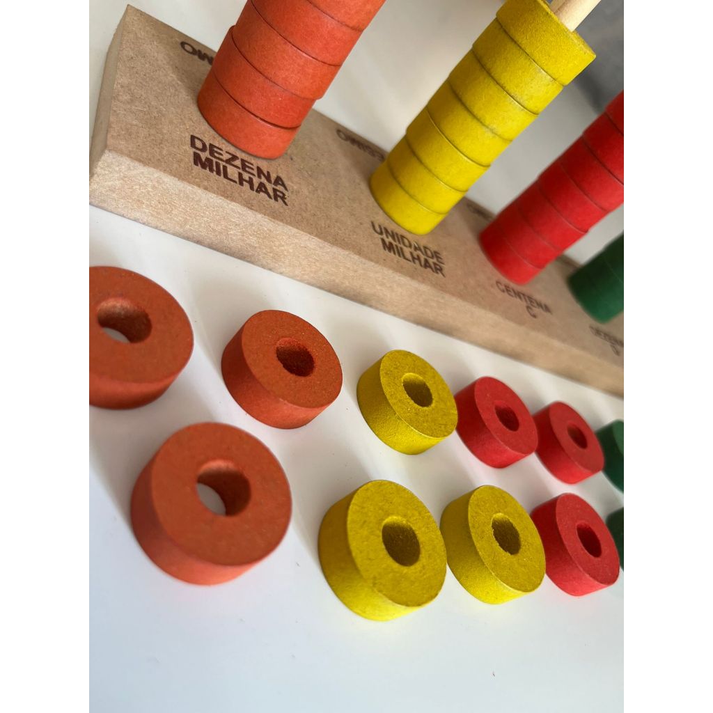 ÁBACO ABERTO  MADEIRA 50 ARGOLAS