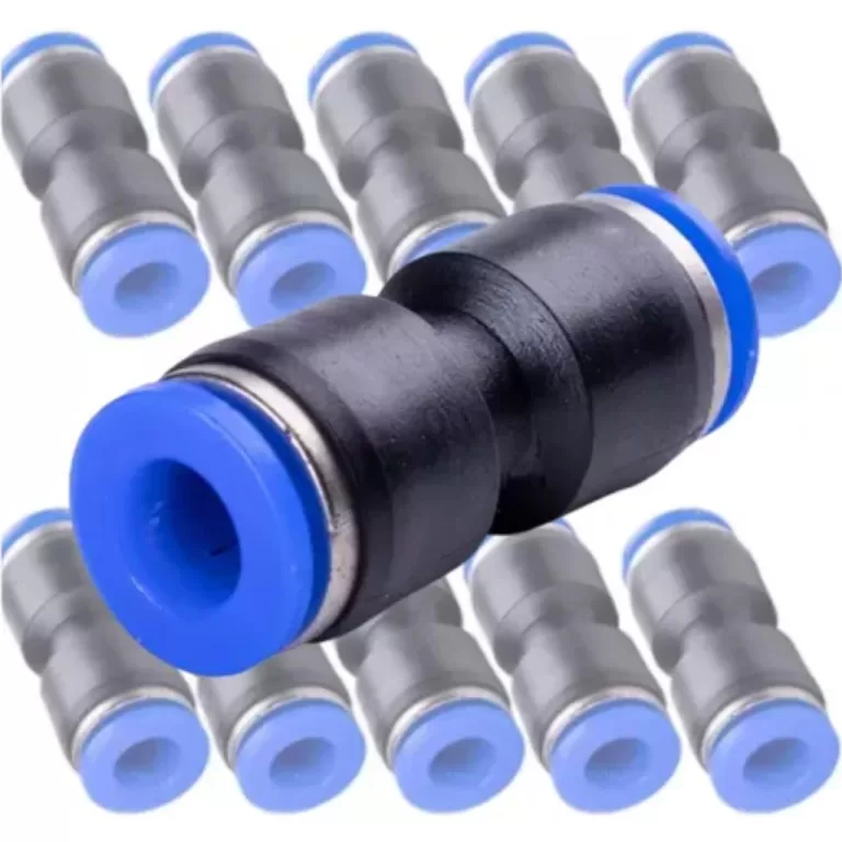 União Emenda Reta Pu 8mm Pneumática Engate Rápi