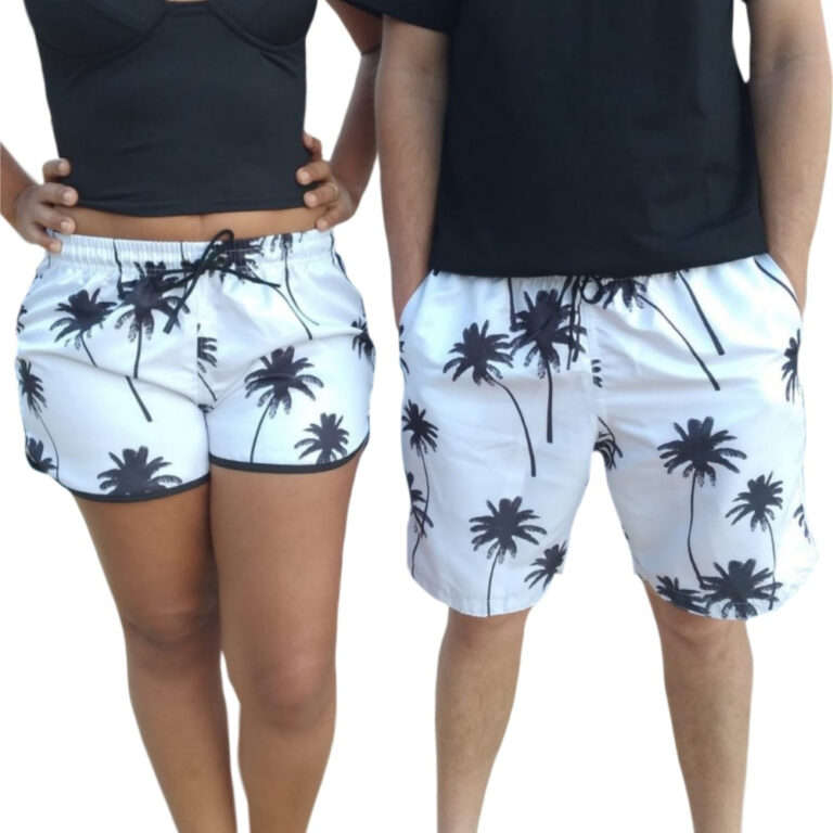 Conjunto Shorts Casal Mozão Namorados Shorts De P