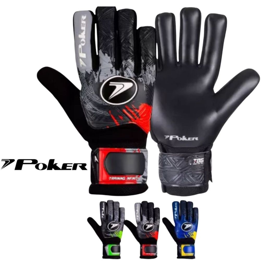 Luva Goleiro Poker Training Infinity Futebol Campo Futsal Salão Society – Aderência e Durabilidade