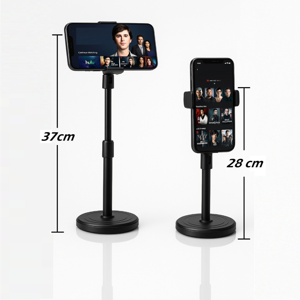 Suporte De Mesa Para Celular Casa Escritório Articulável 360° Tripé Mini Pedestal