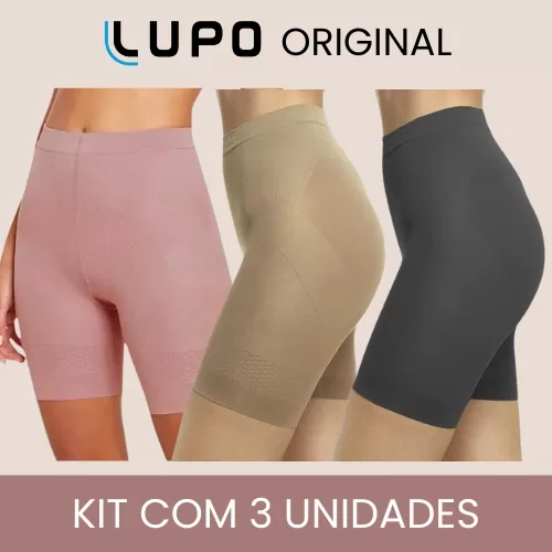 Kit 3 Cinta Short Lupo Modeladora Compressão Leva