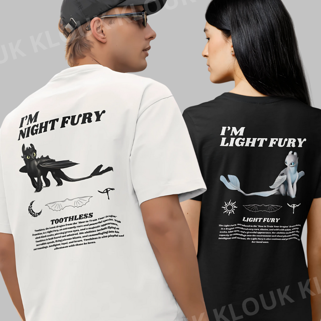 Kit Casal como treinar seu dragão Trend Namorados 100% algodão Premium