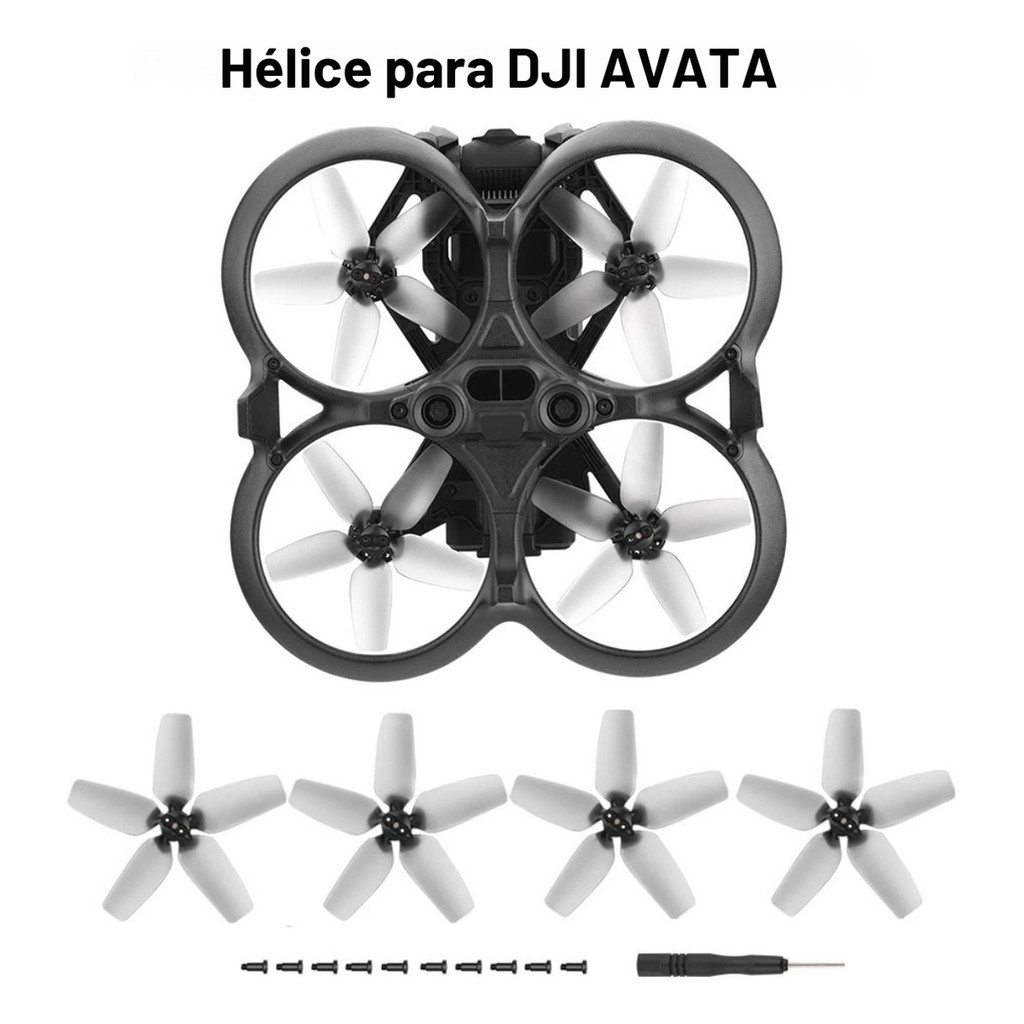 Hélice Para Drone Dji Avata Kit Com 4 Pares