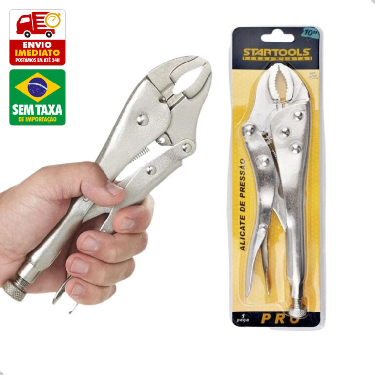 Alicate de Pressão Curvo 10 Polegadas Aço Carbon