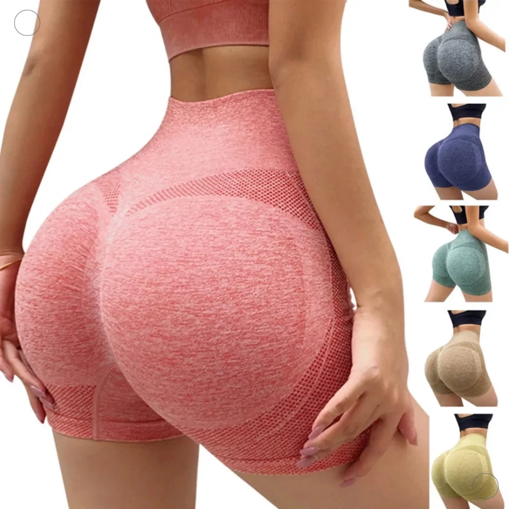 Short Legging Fitness Feminino Levanta Bumbum Bermuda Skinny Cintura Alta Elástica Esportes Yoga Aca
