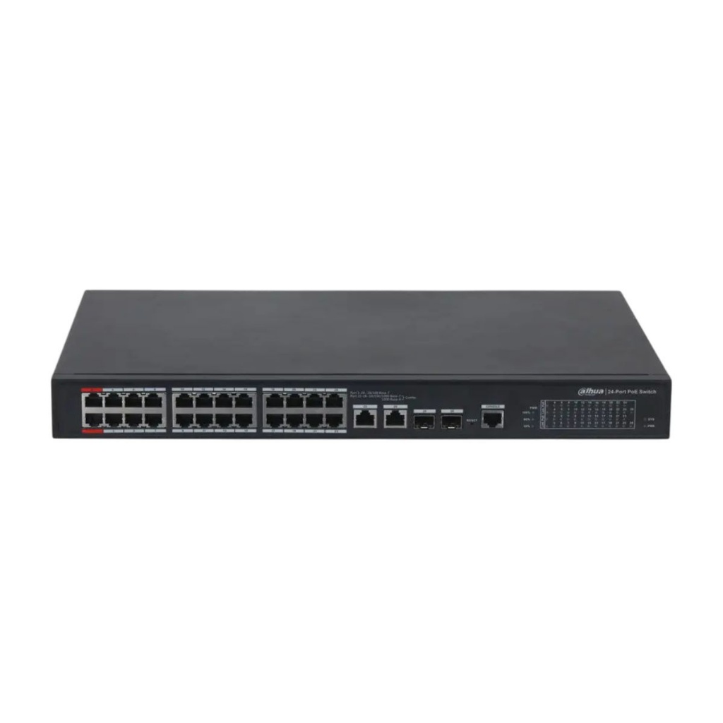Switch Gerenciável 24P Fast Ethernet PoE 2P Gigabit PFS4226-24ET-240 Dahua Technology