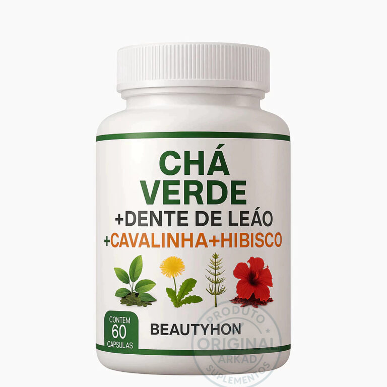 Chá Verde + Dente de Leão + Cavalinha + Hibisco 