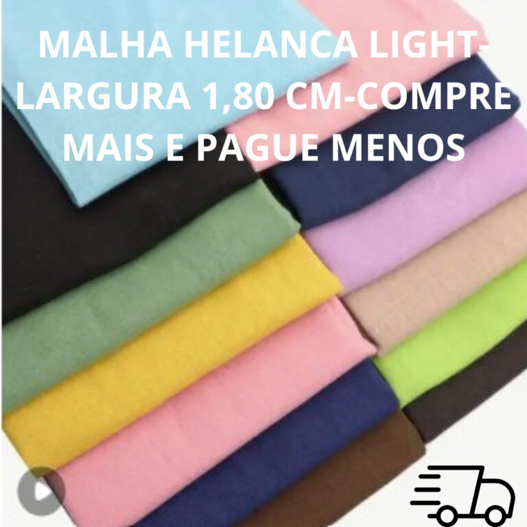 Tecido malha Helanca Light no metro-Largura 1,80cm