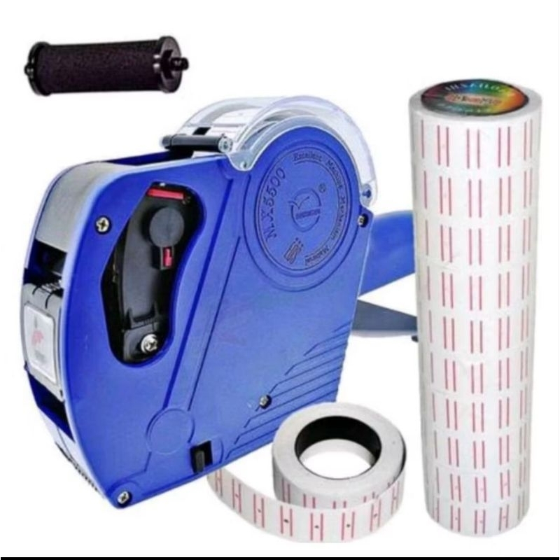 Kit Etiquetadora de Preço 8 dígitos + 10 rolo etiquetas + Rolo de Tinta MX550.  Entrega Rápida.