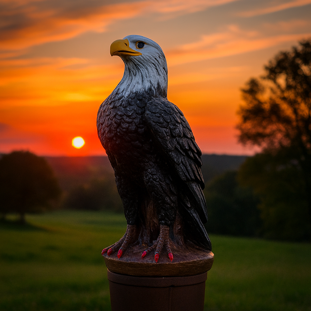 Gaviao Aguia Gesso Espanta Pombo E Passarinhos Decoracao Casa Estatua Enfeite Decorativo