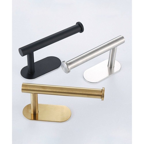 Porta Papel Higiênico Aço Inox Preto Premium Ade