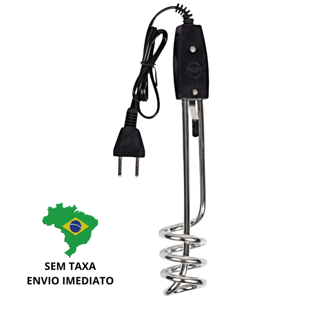 Aquecedor Ebulidor De Água Elétrico  Portátil Rabo Quente 500 ou 1000 Watts Mergulhão StarTools