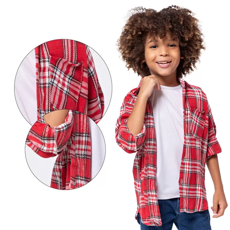 Camisa Xadrez Flanelada Infantil Menino Tango Fant