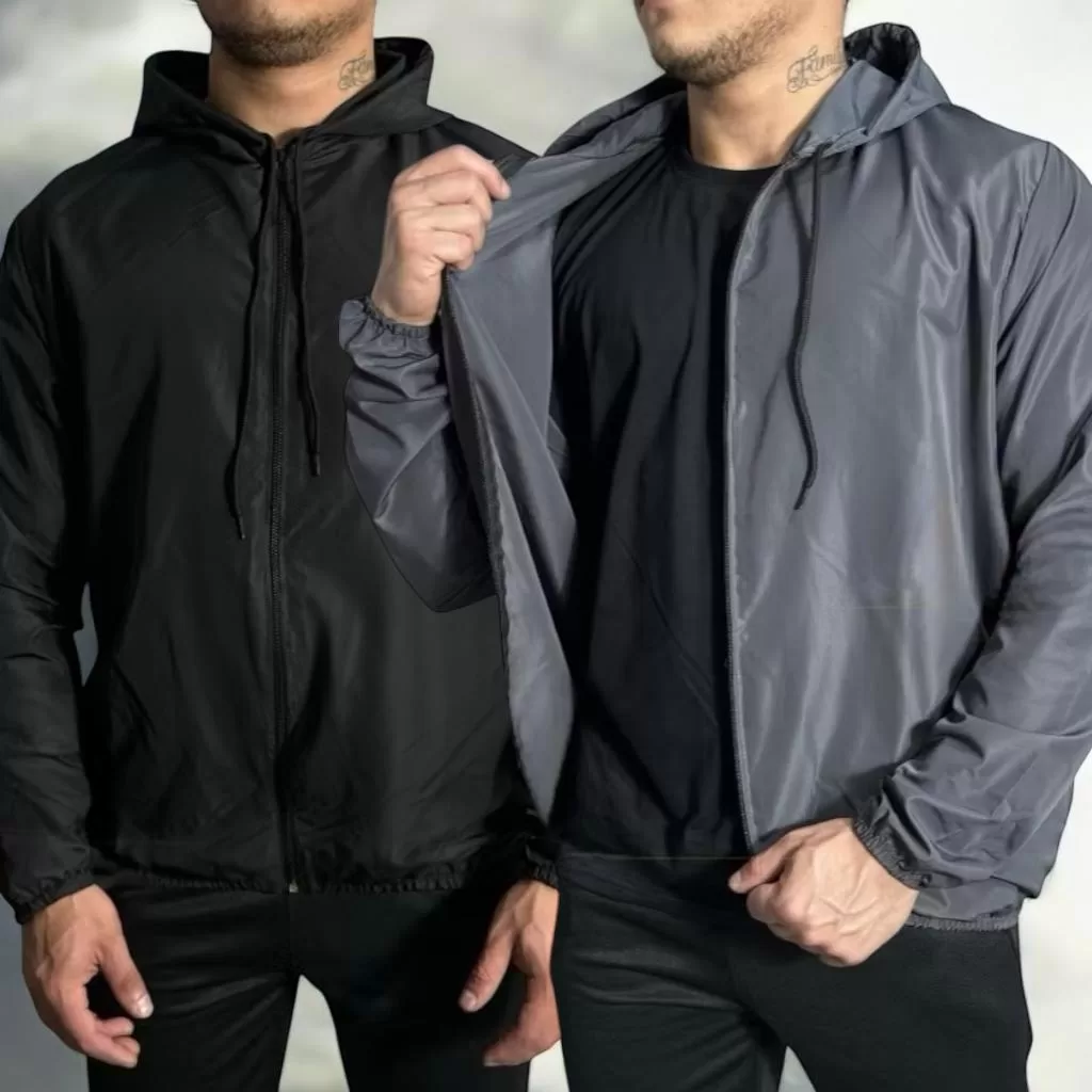 Jaqueta Corta Vento Masculina P ao G4 Impermeável Com Capuz