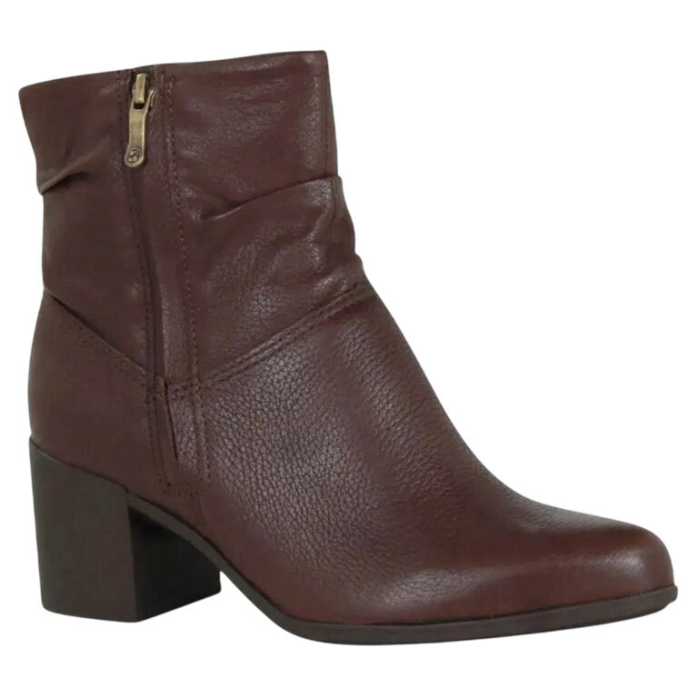 Bota Bottero Couro Burnish Cano Baixo Feminino 346