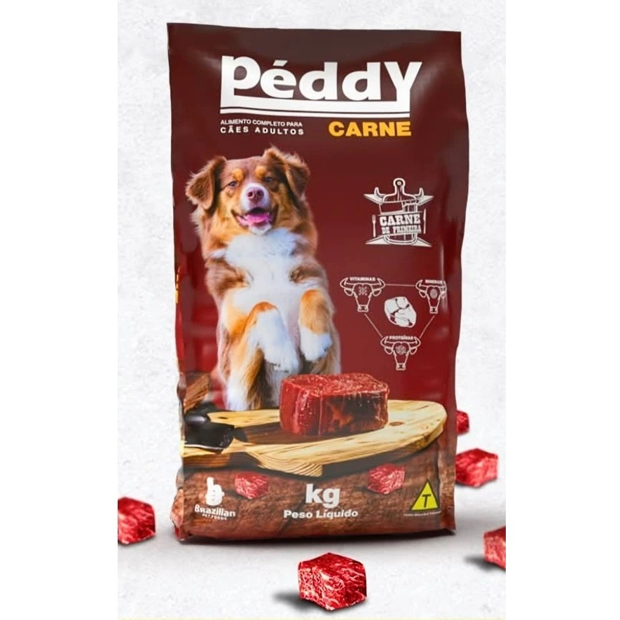 Ração Para Cachorro 15kg Peddy Carne – Ração para Cão Adulto Premium 15Kg