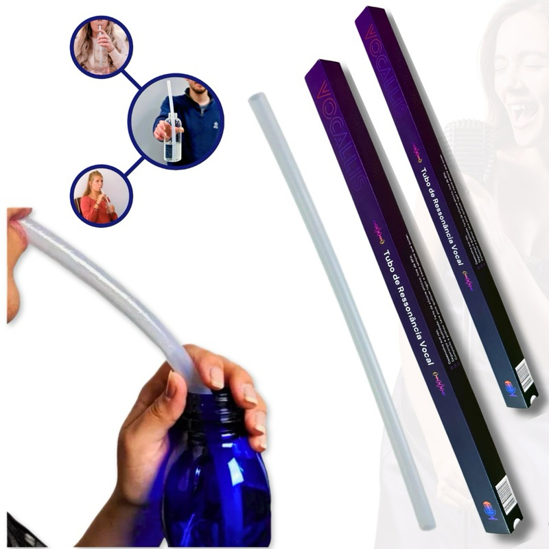 Tubo de Ressonância LaxVox – Vocallis com caixa para armazenamento