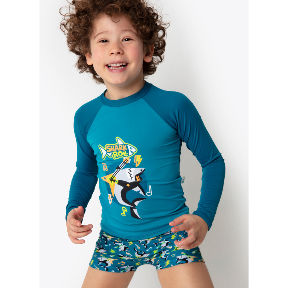 Conjunto Camiseta e Sunga Menino Tubarão Music – Puket