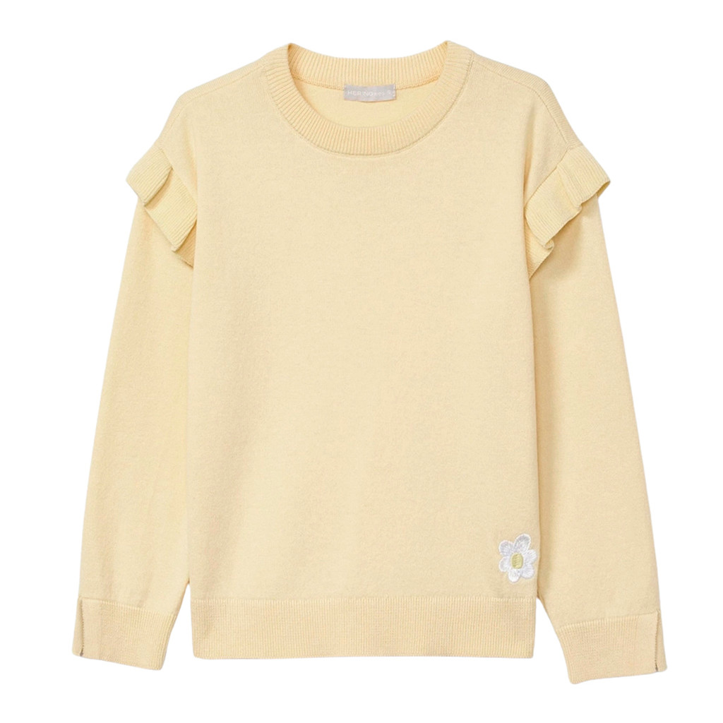 Blusa Hering Amarelo Infantil Menina Toddler Em Tricô