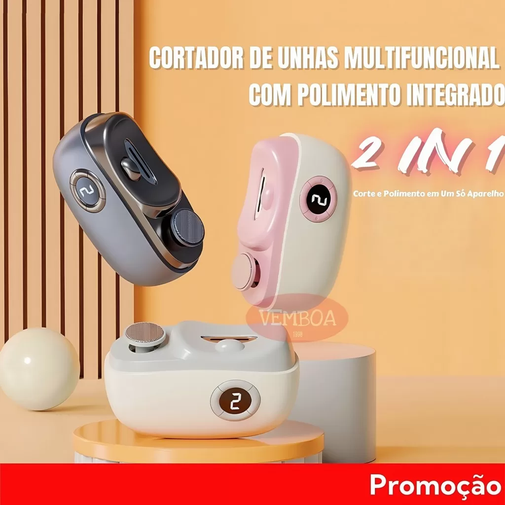 2 Em 1 Aparador De Unhas Elétrico Bebê Adulto Automático Cortador Pedicure E Manicure Recarregável