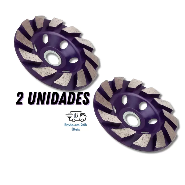 Par de Discos Diamantados Desbaste 100mm  Esmerilh