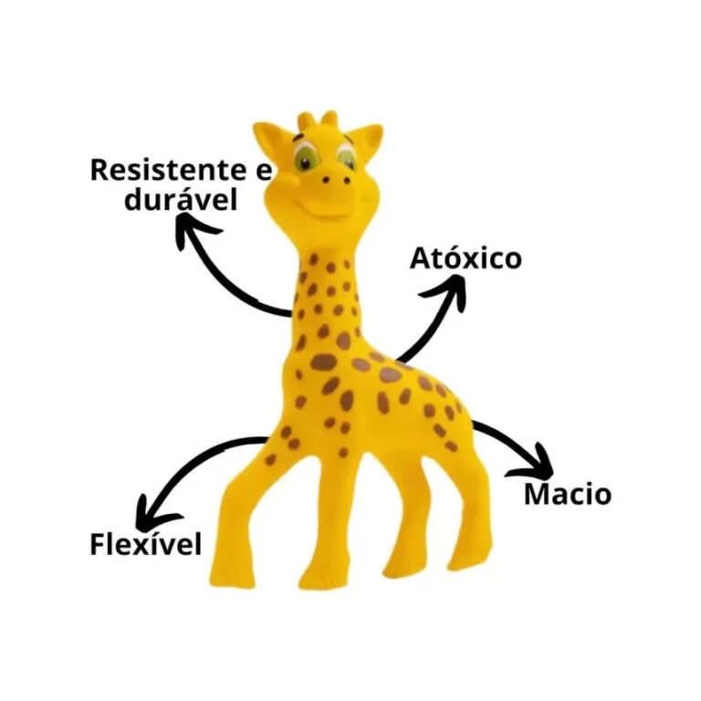 Mordedor Bebê La Toy Girafa Latex