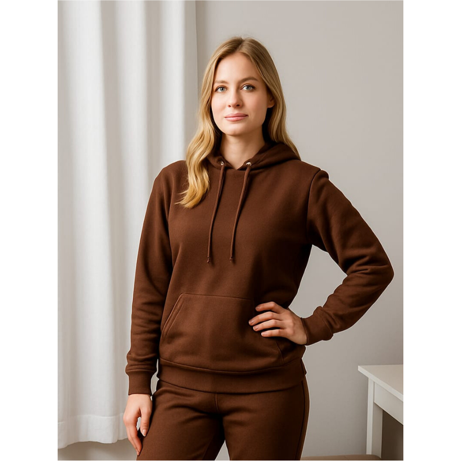 BLUSA FEMININA CASACO MOLETOM GANGURU CAPUZ INVERNO 2025