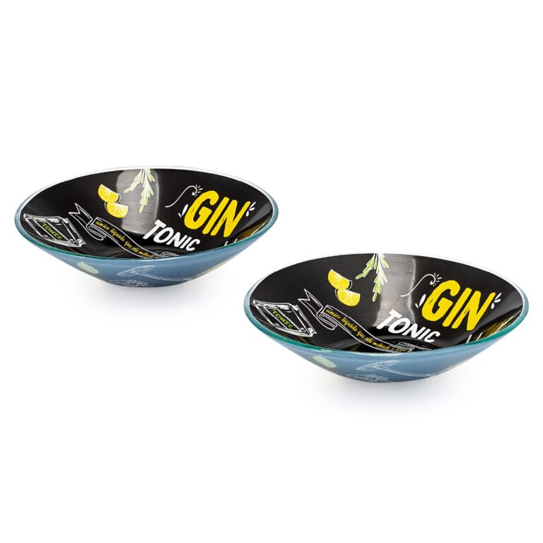 Kit 2 tigela de vidro decoração tema gin bowl 30