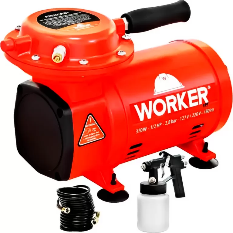 Compressor Ar Direto Tufão Mangueira Espiral Pist