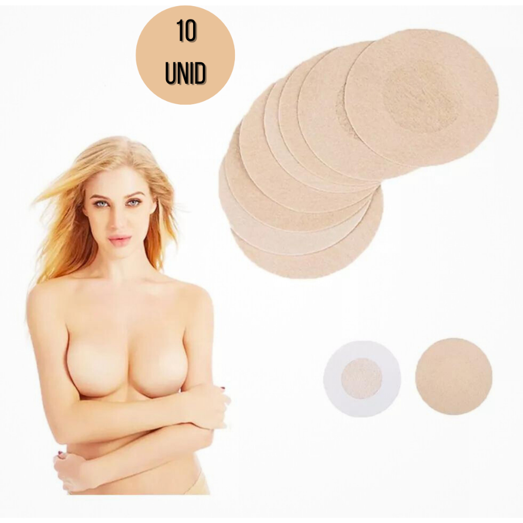 Adesivo Protetor Mamilo Bico Aureola Tapa Seios Peito 5 pares