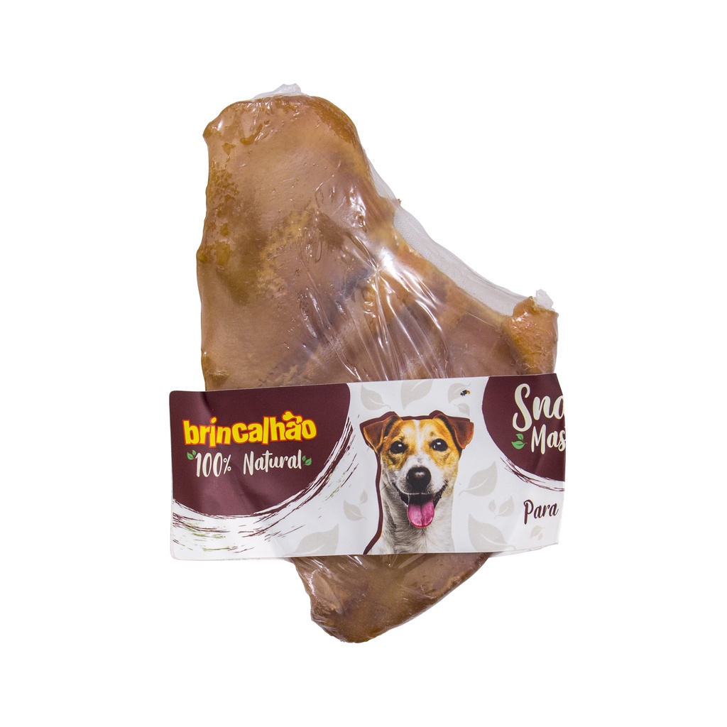 Orelha Suína Desidratada Mastigável Brincalhão 01 Unidade