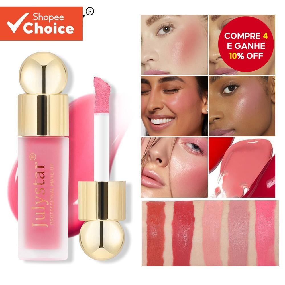 Julystar Cross Border Blush Líquido Matte Integrado para Olhos Natural e Duradouro