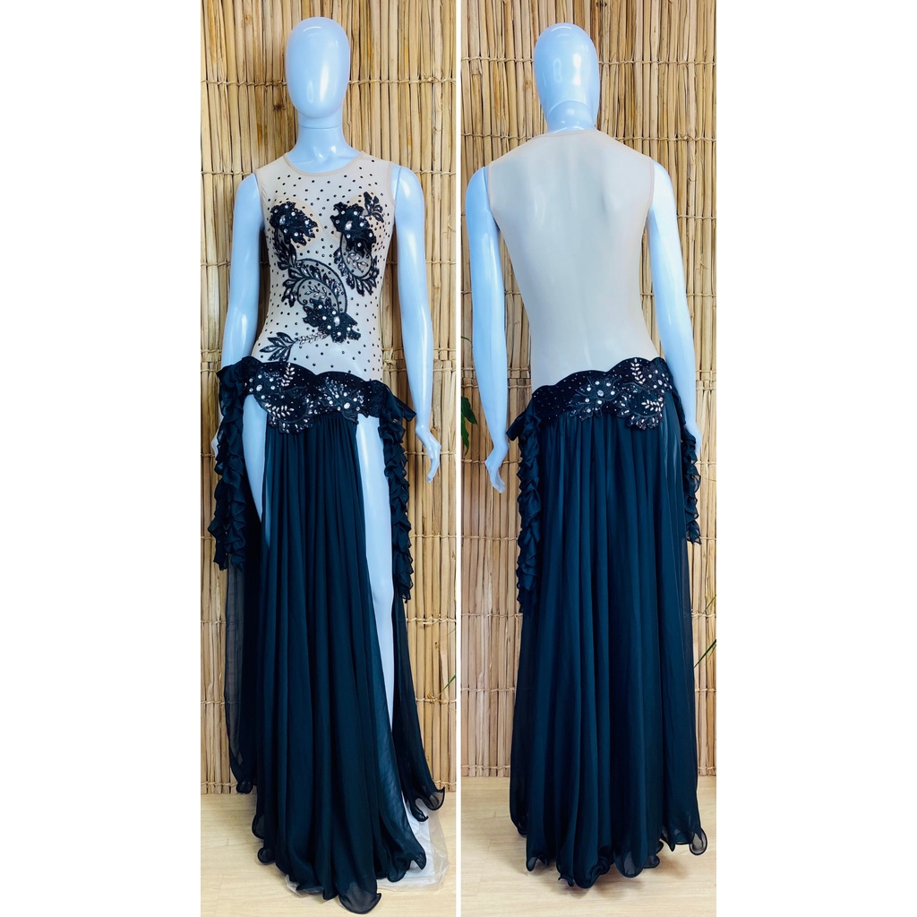 Dança do Ventre Traje Bordado Completo com Body M 42 – Pronta Entrega – TC-BODY44