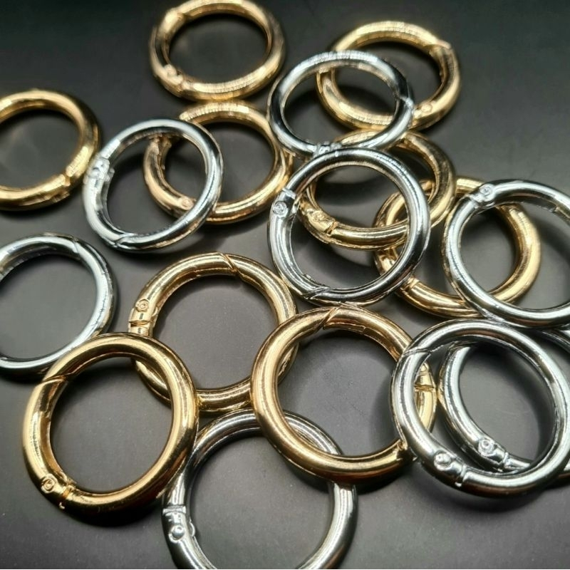 10 Argolas Articuladas Mosquetão Para Bolsas de Crochê e Artesanato em Geral