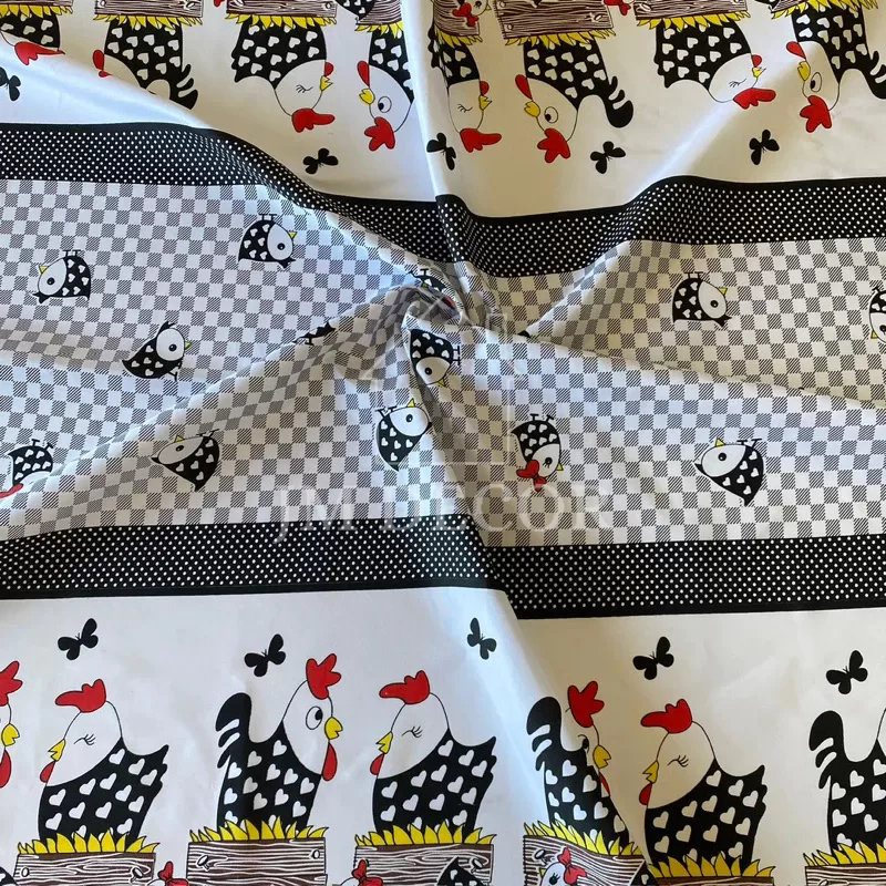 Tecido Oxford Estampado 100% Poliéster Cozinha Para Confecção de Toalha de Mesa