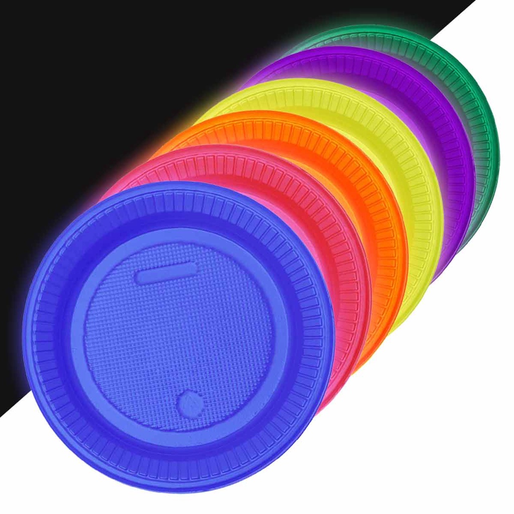 Prato Descartável PS Raso Neon Bello Festas 50und