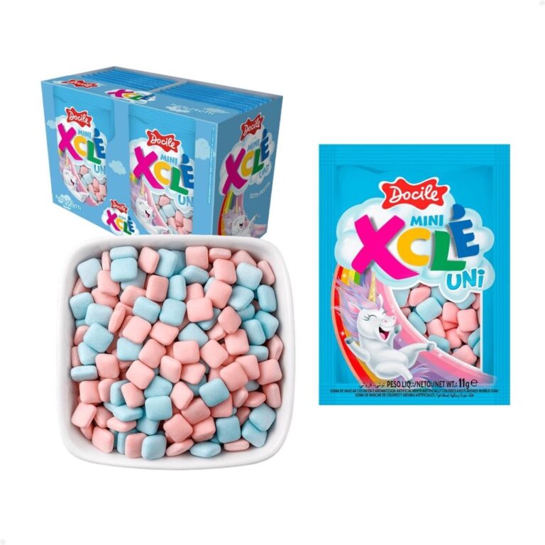 Chicletes Mini Xclé Uni Tutti Frutti 11g C/24 Uni