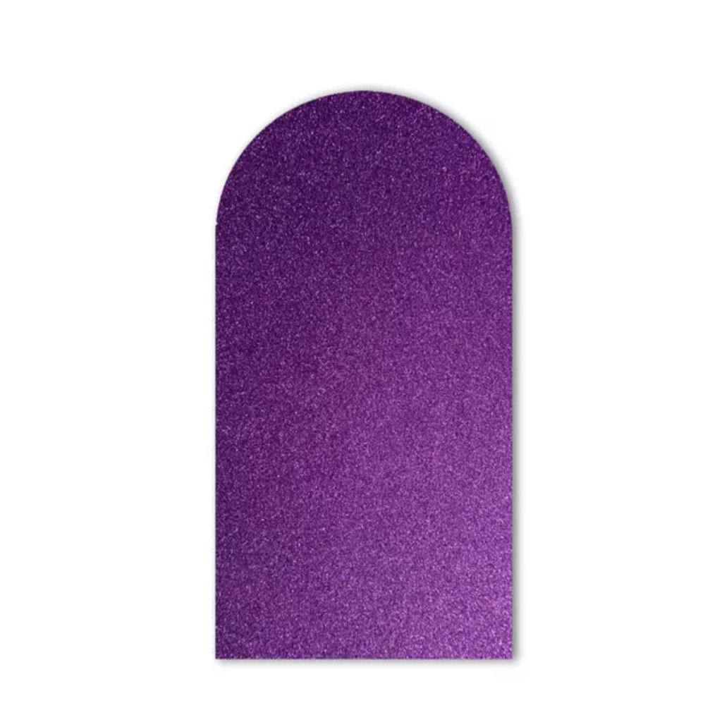 Capa Painel Romano Veste Fácil Sublimado 1,10 x 2,20 Glitter Roxo