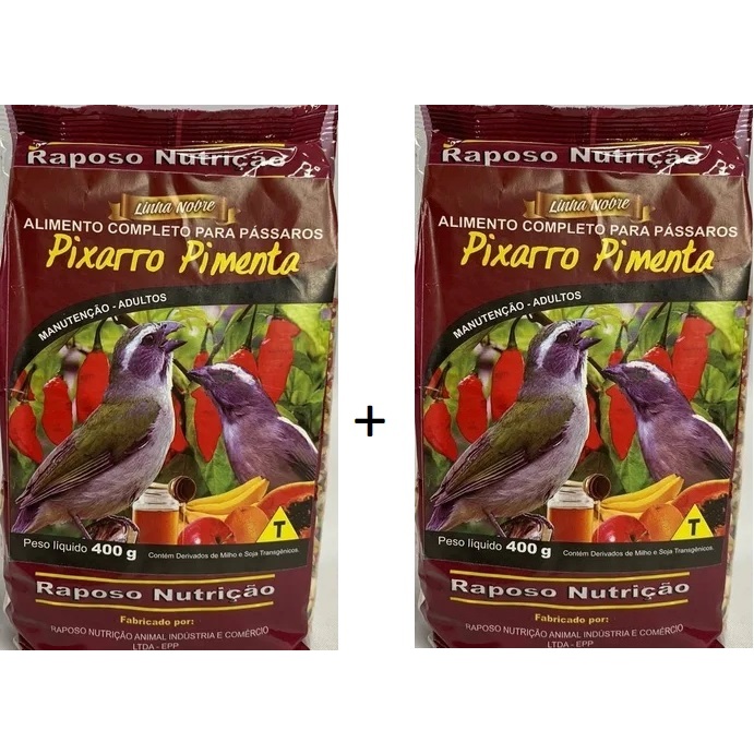 2 Mistura Trinca Ferro Pimenta 400gr Cada Raposo N