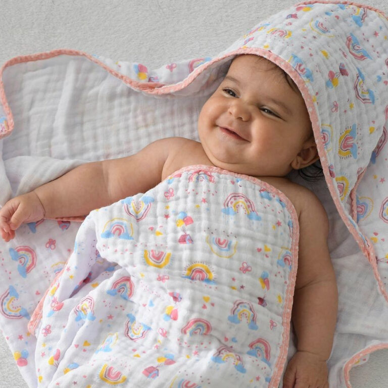 Toalha de Banho Bebê 70 cm x 70 cm Soft 2 Camadas