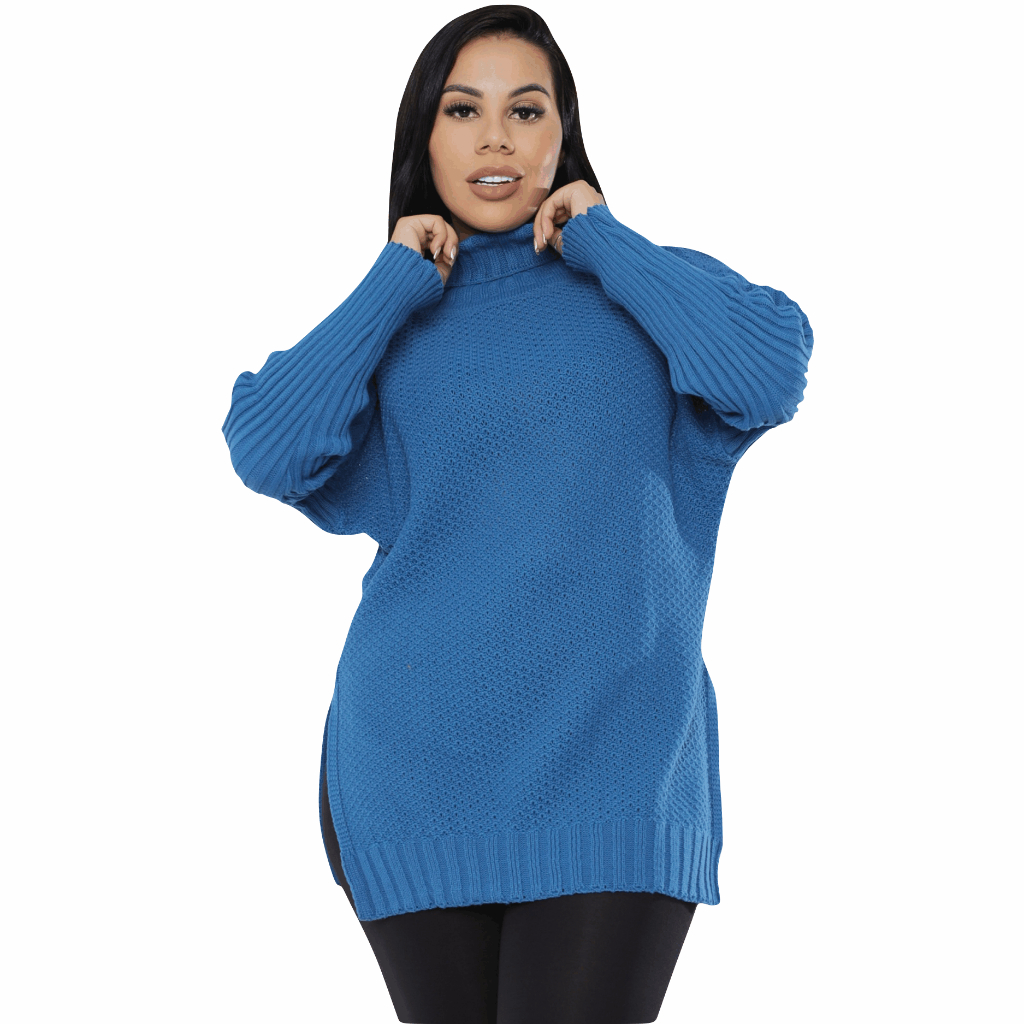 Kimono Trico Poncho Lã Feminino Inverno Manga Longa Xadrez