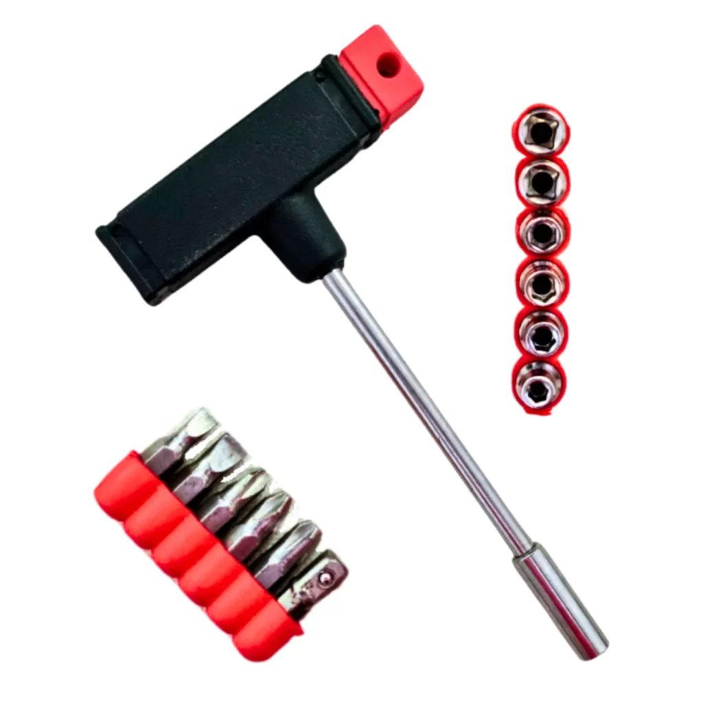 KIT Chave T de 13 Peças Philips Torx Fenda Soquetes