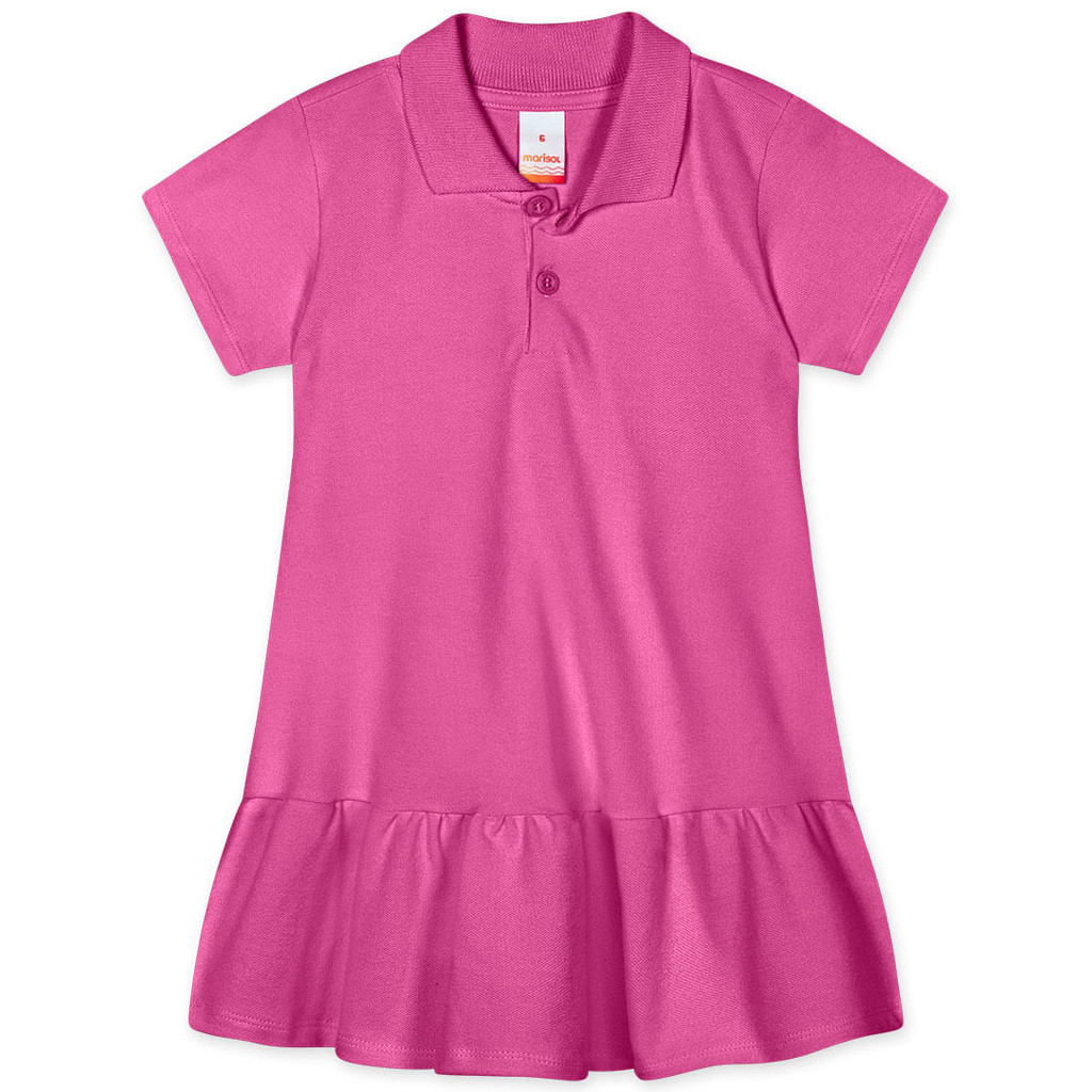 Vestido Polo Manga Curta Com Aroma Infantil Feminino Marisol