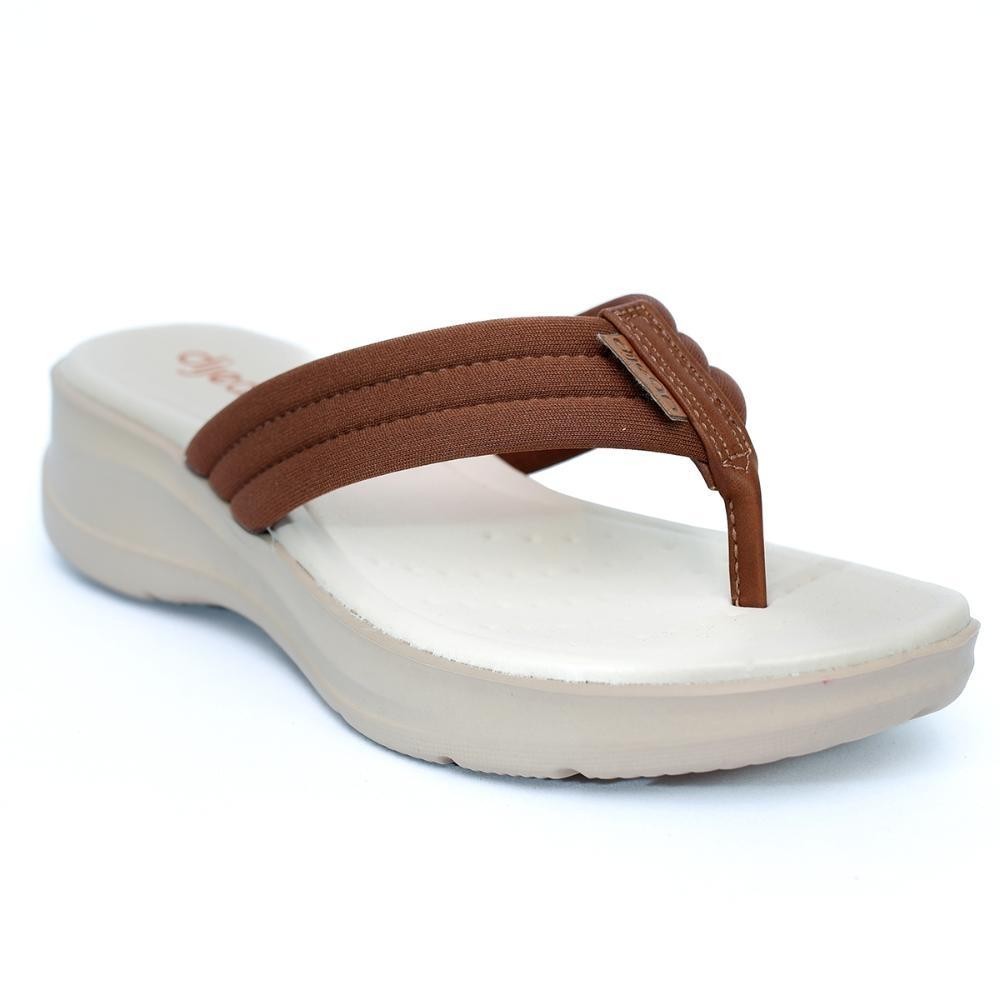 Tamanco Dijean Anatômico 33005 Feminino – Bege e Marrom