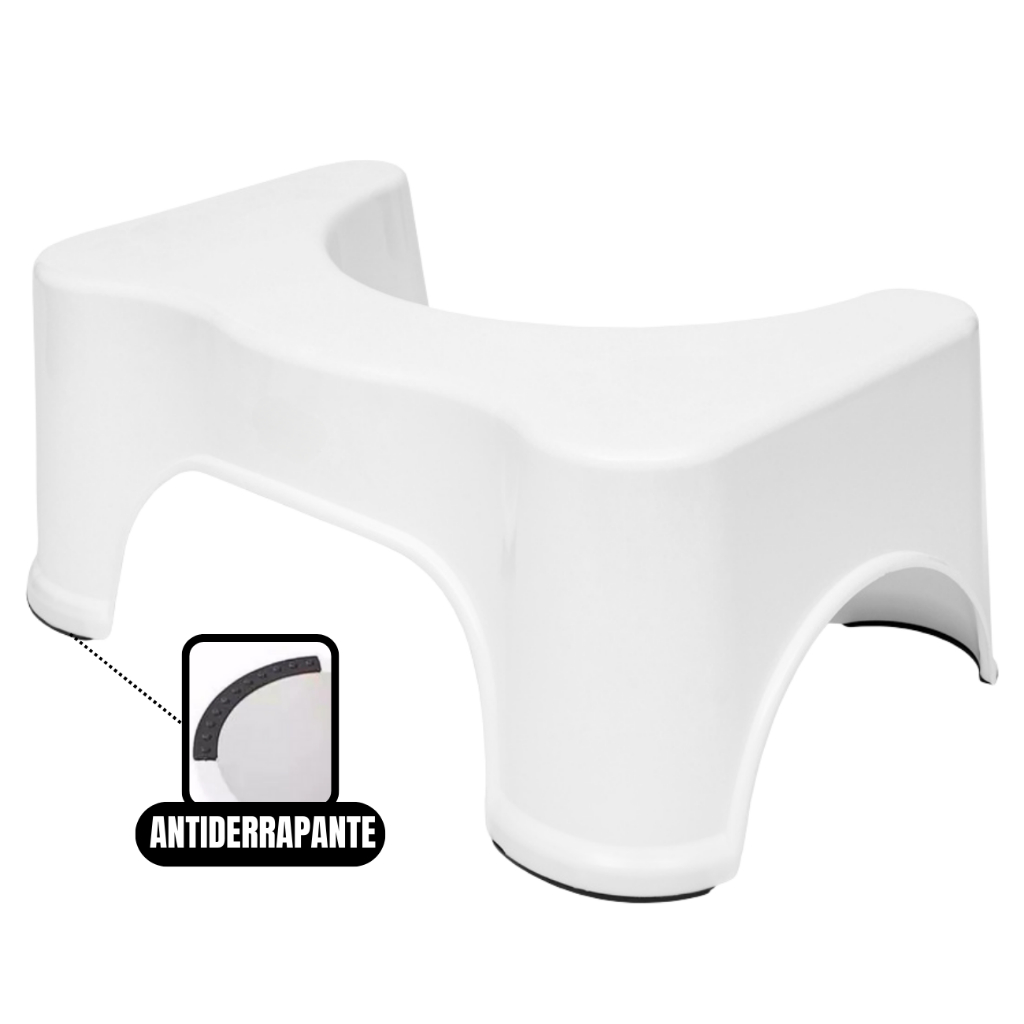 Banco De Cócoras Apoio Pés Banquinho Para Vaso Sanitário Multiuso